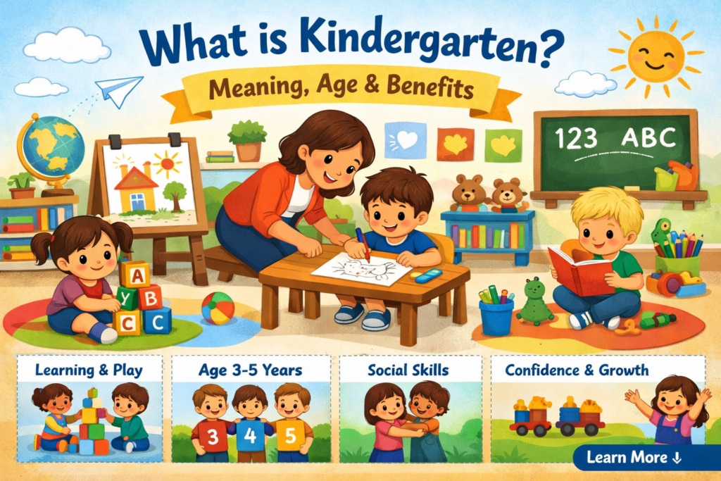 what is kindergarten classroom learning children education